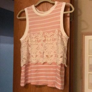 Lace tank top